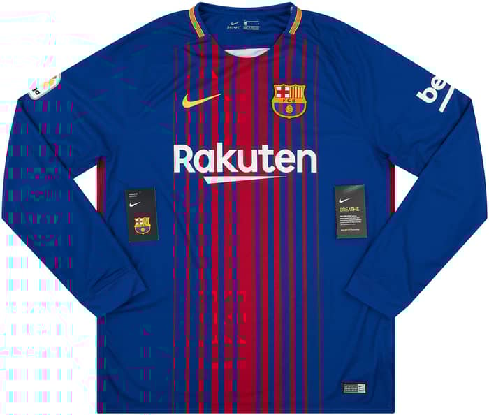2017-18 Barcelona Home L/S Shirt