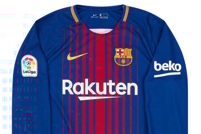2017-18 Barcelona Home L/S Shirt