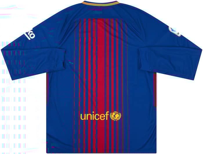 2017-18 Barcelona Home L/S Shirt