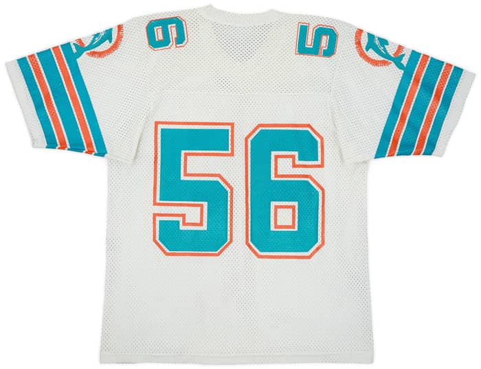 1986 Miami Dolphins Offerdahl #56 MacGregor Sand Knit Away Jersey - 8/10 - (L)