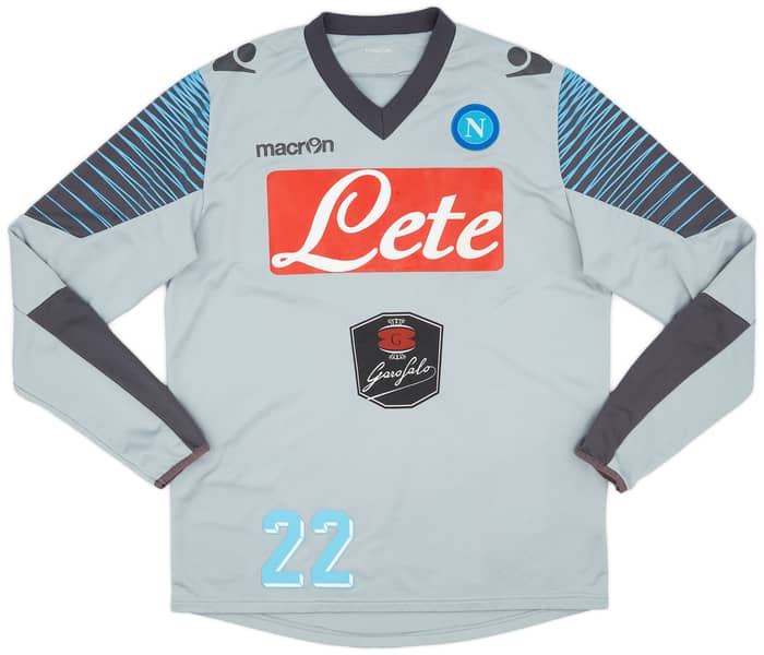 2014-15 Napoli Macron Training L/S Shirt # - 6/10