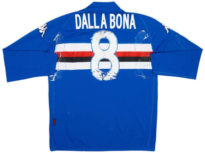 2005-06 Sampdoria Match Issue Home Shirt Dalla Bona #8