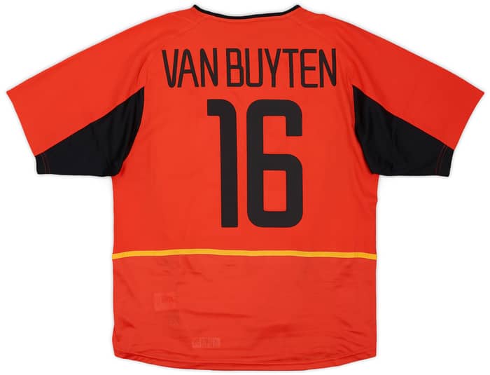 2002-04 Belgium Home Shirt Van Buyten #16 - 8/10 - (M)