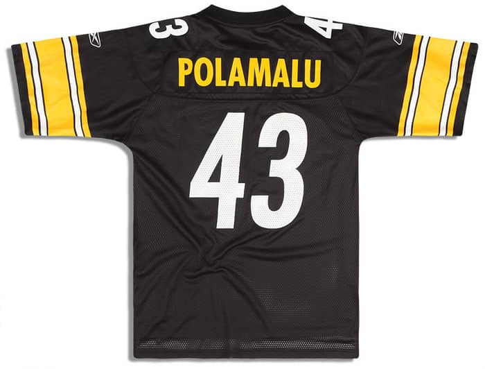 2005-06 Pittsburgh Steelers Polamalu #43 Reebok On Field Jersey (Home) XXL