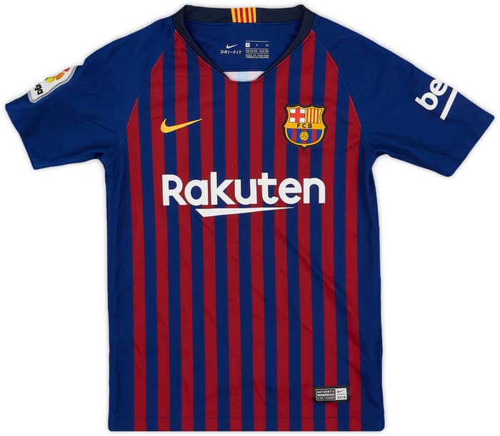 2018-19 Barcelona Home Shirt - 9/10 - (S.Boys)