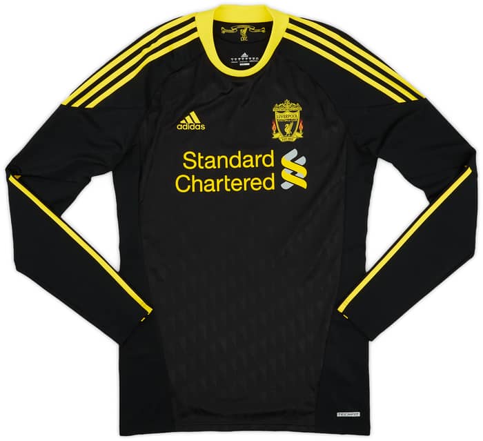 2010-11 Liverpool Player Issue TechFit Third L/S Shirt Gerrard #8 - 10/10 - (XL)