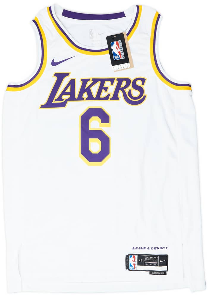 憧れの Nike #6 James Lakers LA 2021-23 Swingman (M) Jersey Home ウェア