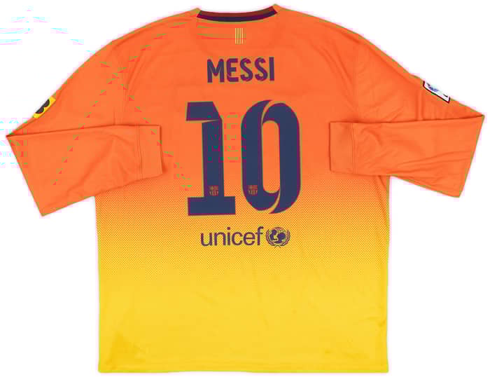 2012-13 Barcelona Away L/S Shirt Messi #10 - 8/10 - (XXL)