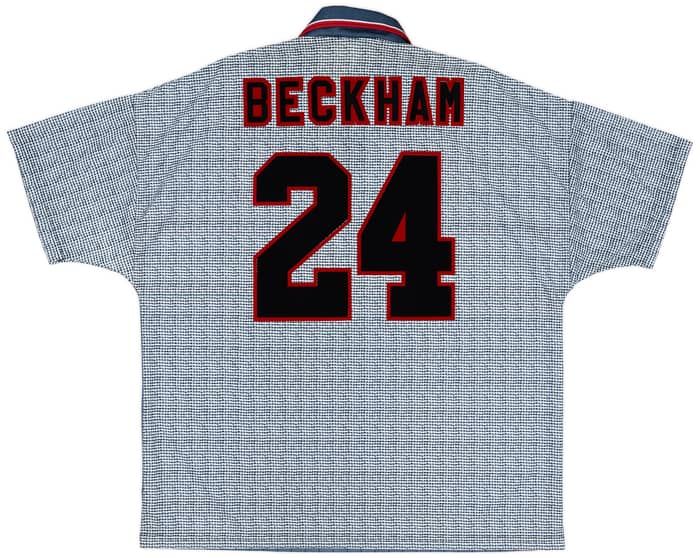 1995-96 Manchester United Away Shirt Beckham #24 (XXL)