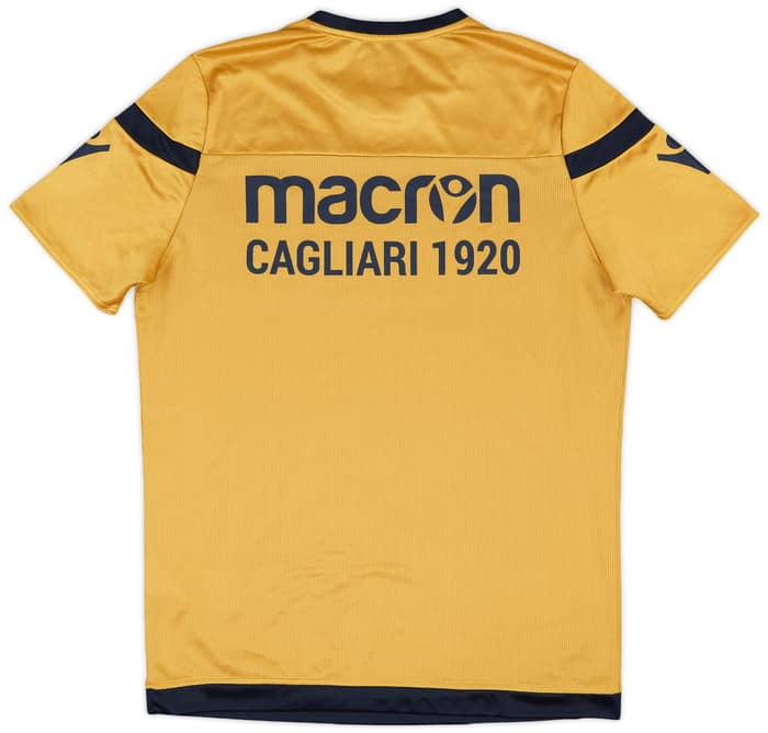 2008-09 Cagliari Player Issue Macron Training Shirt #2 - 8/10 - (L)