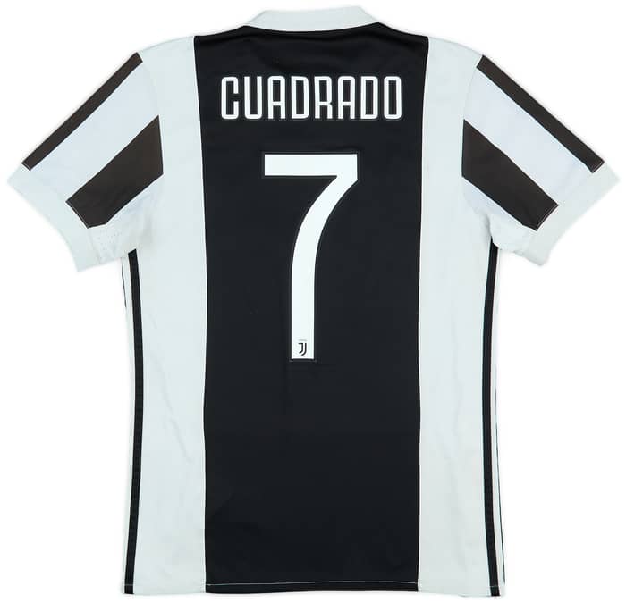 2017-18 Juventus Home Shirt Cuadrado #7 - 5/10 - (S)