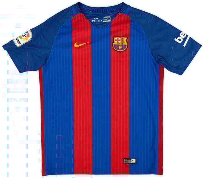 2016-17 Barcelona Home Shirt - 9/10 - (L.Boys)