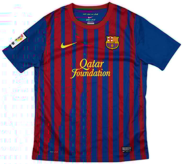 2011-12 Barcelona Home Shirt - 8/10 - (L.Boys)