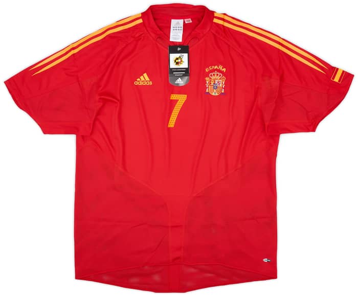 2004-06 Spain Home Shirt Raul #7 (XL)
