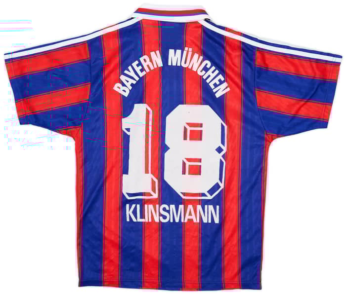 1995-97 Bayern Munich Home Shirt Klinsmann #18 - 6/10 - (S)