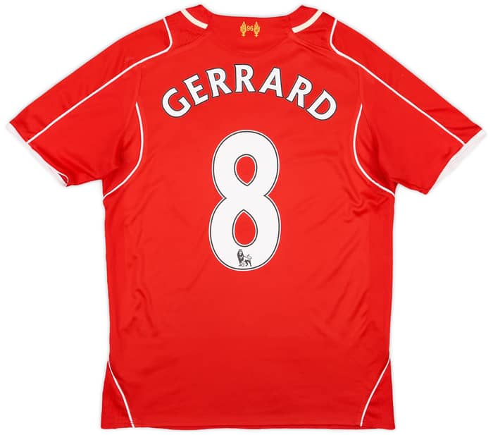 2014-15 Liverpool Home Shirt Gerrard #8 - 5/10 - (S)