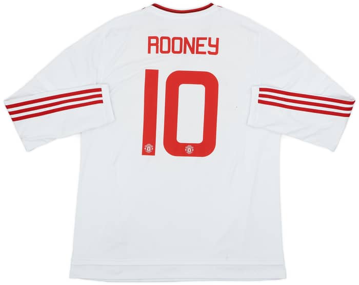 2015-16 Manchester United Away L/S Shirt Rooney #10 - 5/10 - (XL)