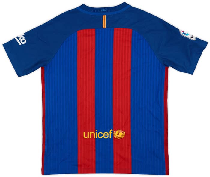 2016-17 Barcelona Home Shirt - 9/10 - (XL.Boys)