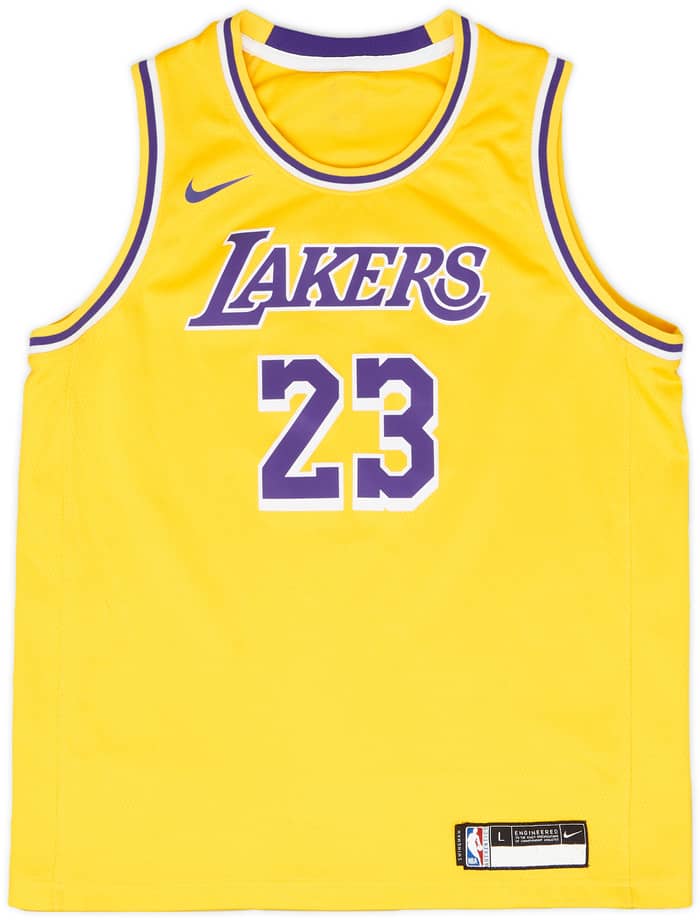 2018-21 LA Lakers James #23 Nike Swingman Away Jersey - 7/10 - (L.Boys)
