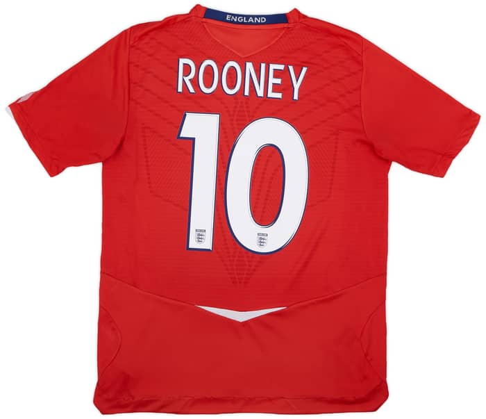 2008-10 England Away Shirt Rooney #10 - 6/10 - (L)