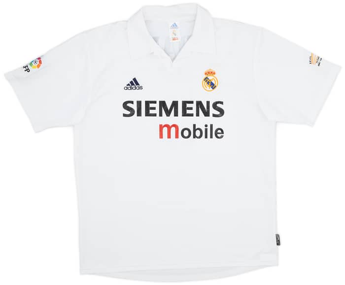 2002-03 Real Madrid Centenary Home Shirt Zidane #5 - 4/10 - (L)