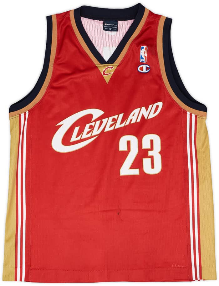 2003-10 Cleveland Cavaliers James #23 Champion Away Jersey - 6/10 - (L)