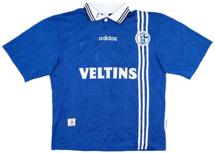 1997-98 Schalke Home Shirt Goossens #7 - 8/10 - (L)