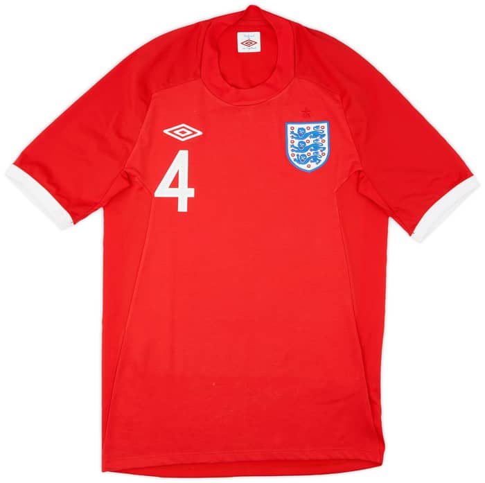 2010-11 England Away Shirt Gerrard #4 - 8/10 - (M)
