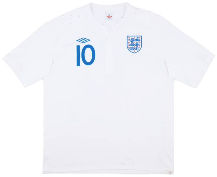 2010-11 England Home Shirt Rooney #10 - 9/10 - (3XL)