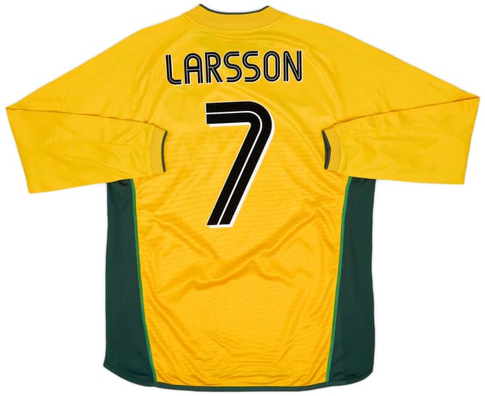 2002-03 Celtic Away L/S Shirt Larsson #7 - 7/10 - (L)