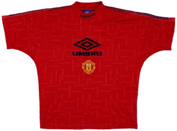 1996-97 Manchester United Umbro Training Shirt - 7/10 - (L)