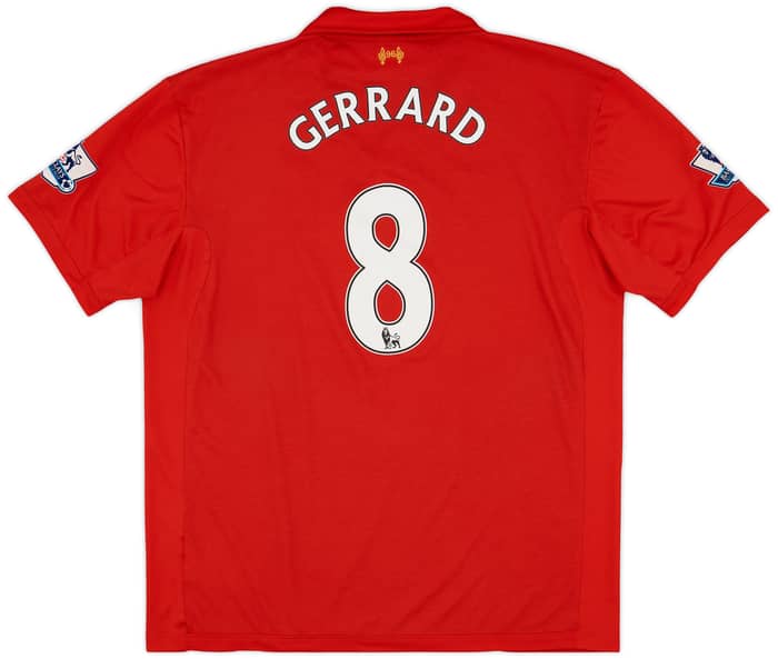 2012-13 Liverpool Home Shirt Gerrard #8 - 5/10 - (3XL)