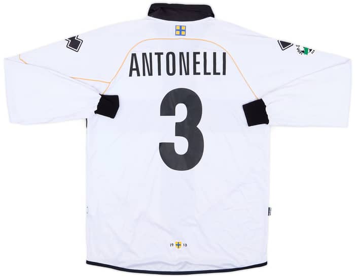 2008-09 Parma Match Issue Home L/S Shirt Antonelli #3