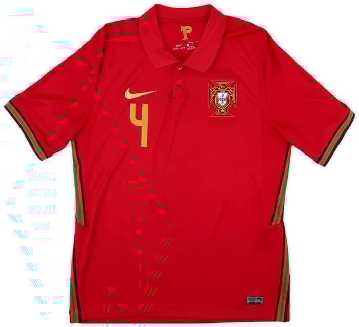 2020-21 Portugal Home Shirt Ruben Dias #4 - 8/10 - (M)