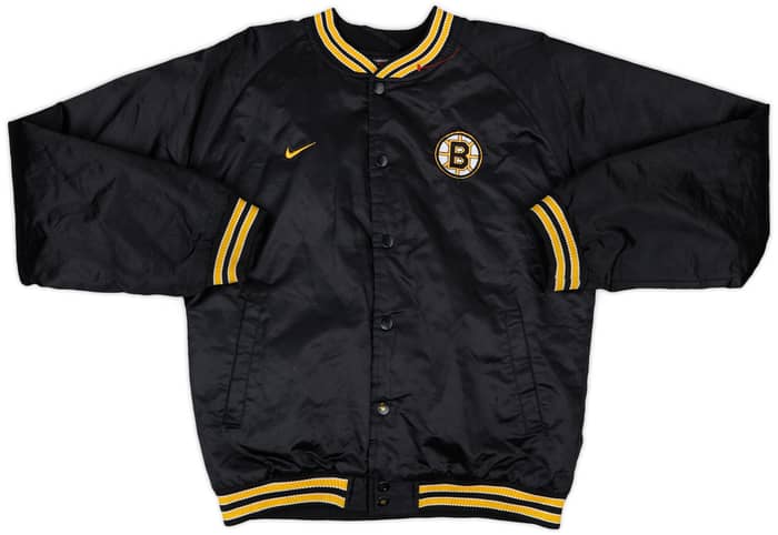 2000s Boston Bruins Nike Satin Varsity Jacket - 7/10 - (L.Boys)