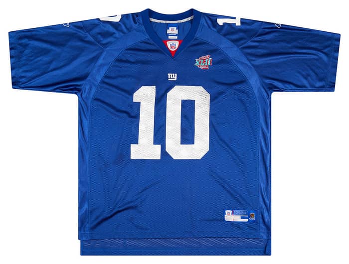 2008 New York Giants Manning #10 Reebok On Field Jersey (Home) XXL