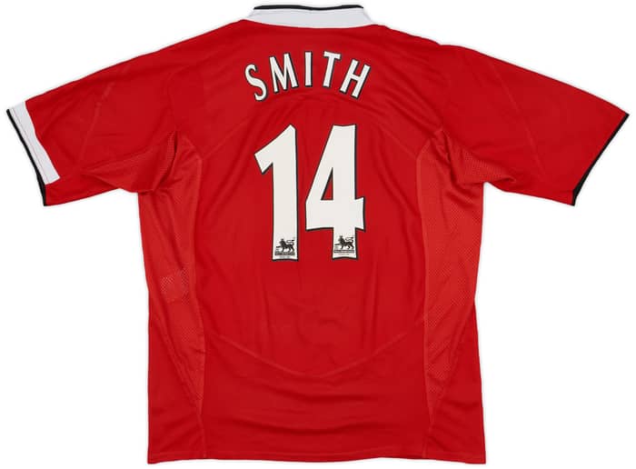 2004-06 Manchester United Home Shirt Smith #14 - 7/10 - (XL)