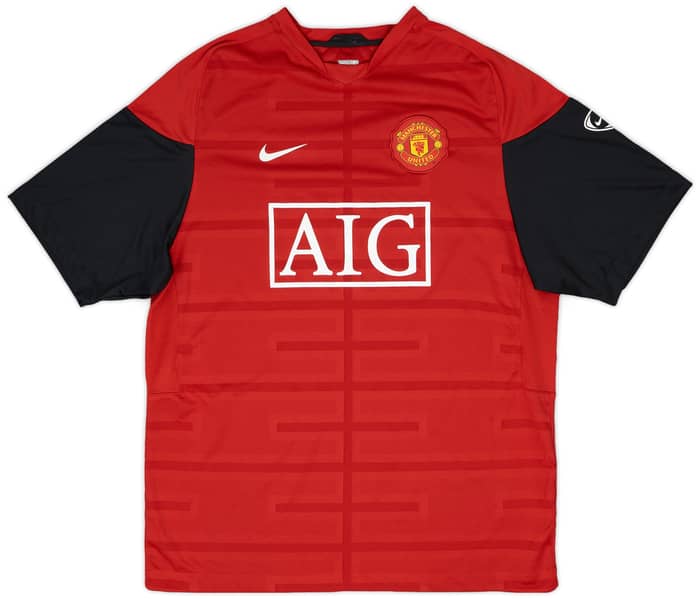 2009-10 Manchester United Nike Training Shirt - 8/10 - (L)