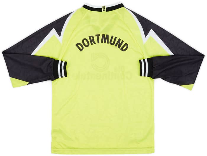 1995-96 Borussia Dortmund Home L/S Shirt - 7/10 - (XL.Boys)
