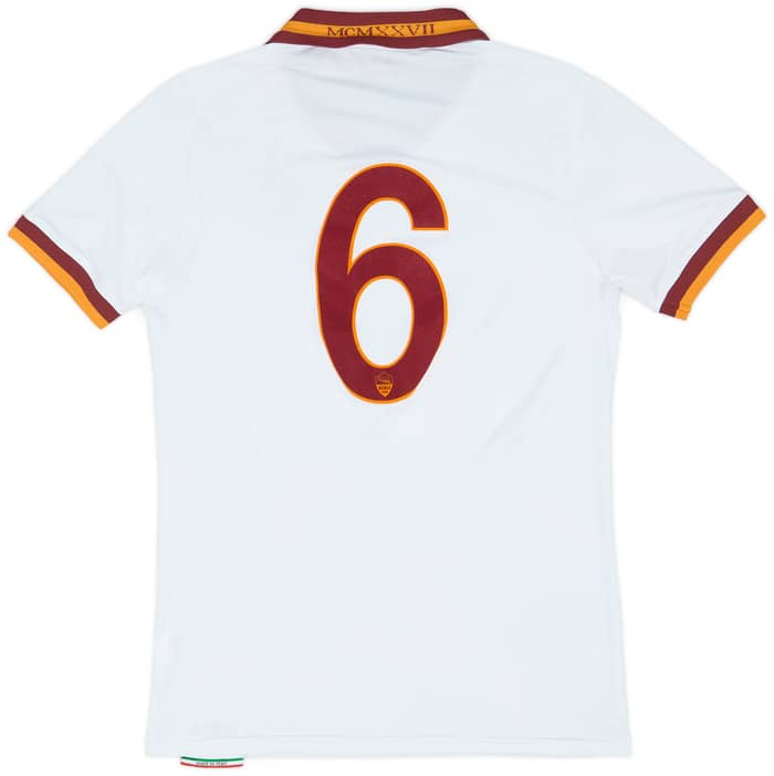 2013-14 Roma Away Shirt #6 - 8/10 - (M)