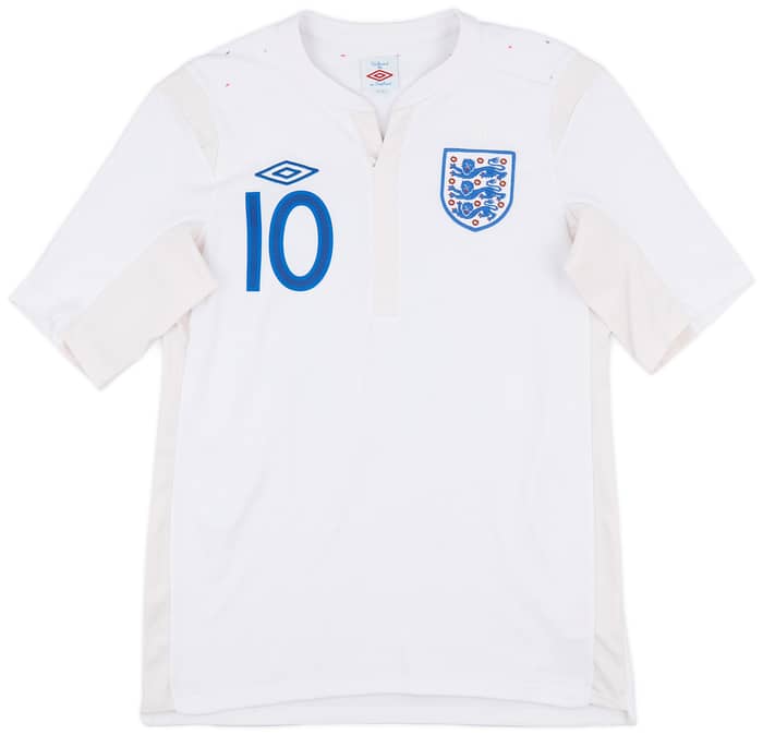 2010-11 England Home Shirt Rooney #10 - 9/10 - (S)