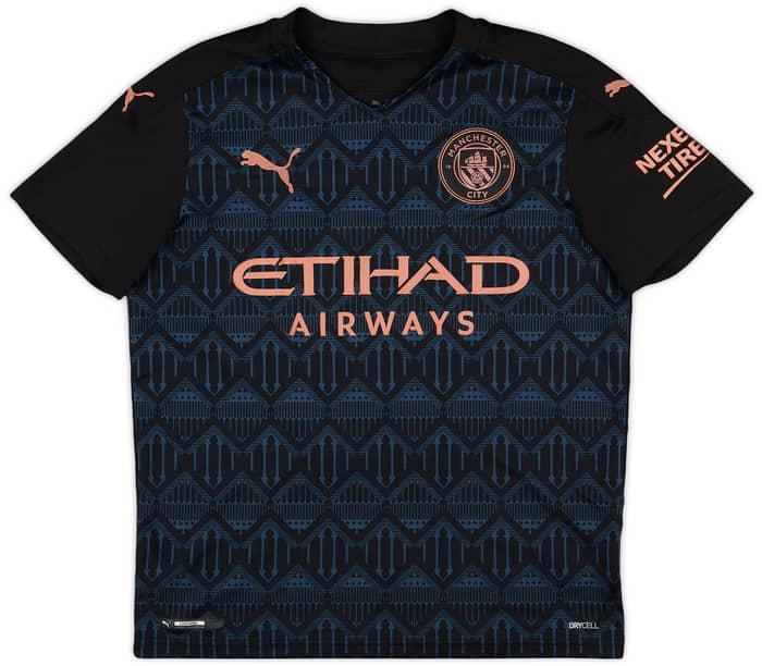 2020-21 Manchester City Away Shirt Walker #2 - 8/10 - (L.Boys)