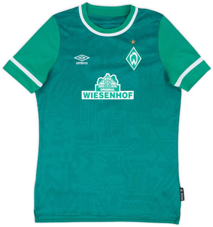 2021-22 Werder Bremen Home Shirt Duksch #7 - 8/10 - (XL.Boys)