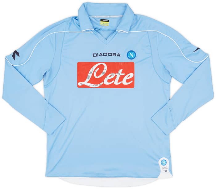 2008-09 Napoli Home L/S Shirt #5 - 4/10 - (XL)