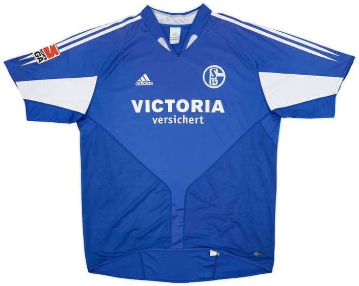 2004-05 Schalke Home Shirt Hanke #26 - 6/10 - (XL)