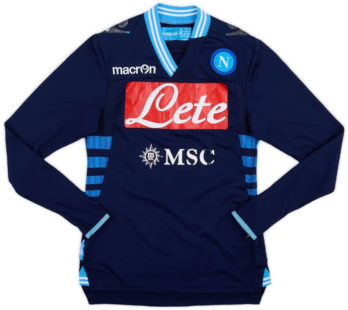 2012-13 Napoli Away L/S Shirt #2 - 4/10 - (S)