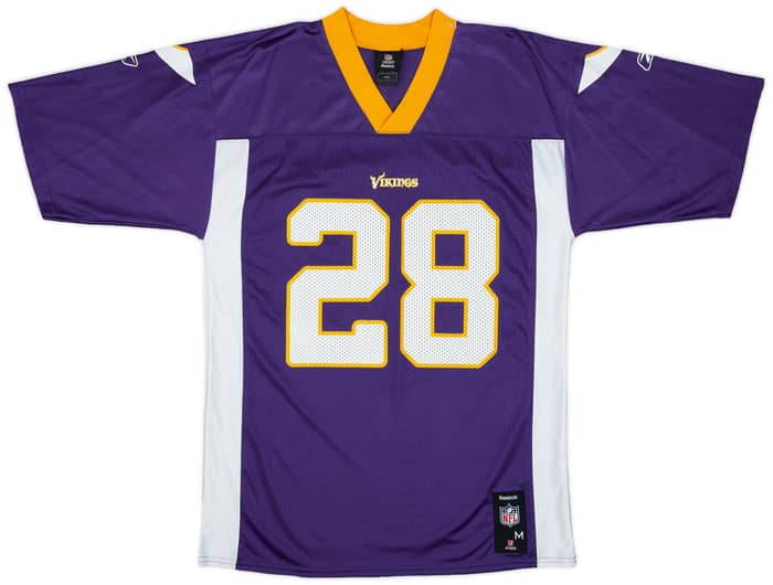 2008-11 Minnesota Vikings Peterson #28 Reebok Replica Home Jersey - 8/10 - (M)