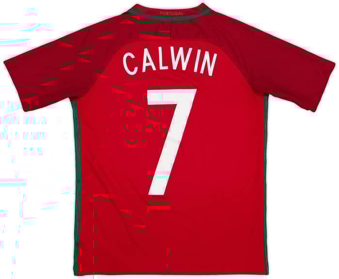 2016-18 Portugal Home Shirt Calwin #7 - 7/10 - (XL.Boys)