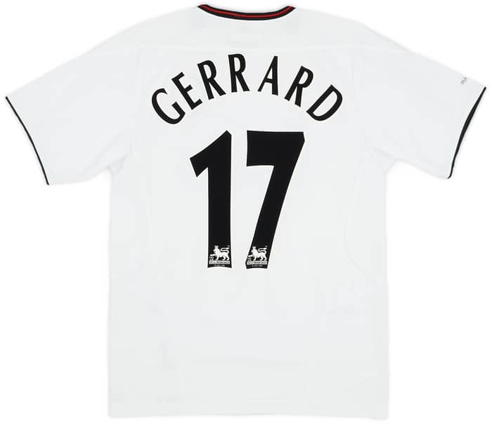 2003-04 Liverpool Away Shirt Gerrard #17 - 9/10 - (S)