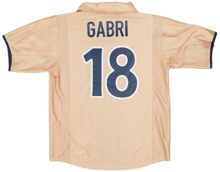 2002-03 Barcelona Match Worn Champions League Third Shirt Gabri #18